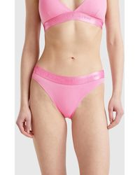 Benetton - Benetton, Braguita De Algodón Orgánico Elástico, Rosa, Mujer - Lyst