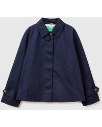 Benetton - Benetton, Short Trench Coat - Lyst