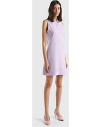 Benetton - Lilac Polo-style Dress - Lyst