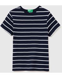 Benetton - Benetton, Crew Neck Striped T-Shirt - Lyst