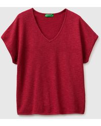 Benetton - Benetton, V-Neck Sweater - Lyst
