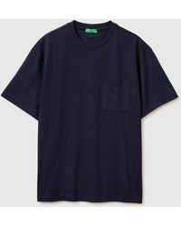 Benetton - Benetton, T-Shirt With Pocket - Lyst