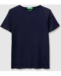 Benetton - Benetton, Slim Fit Crew Neck T-Shirt - Lyst