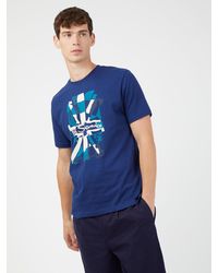 Ben Sherman - Collage Union Jack Graphic T-shirt - Lyst