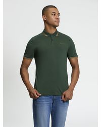 Ben Sherman - Short Sleeve Signature Pique Polo In Bottle Green - Lyst