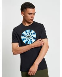 Ben Sherman - Disk Target Tee In Black - Lyst
