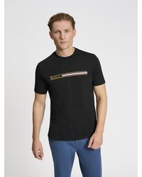 Ben Sherman - Core Stripe Tee In Black - Lyst