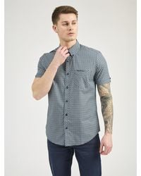 Ben Sherman - Short Sleeve 4mm Gingham Shirt - Lyst