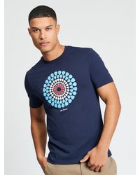 Ben Sherman - Short Sleeve Plectrum Target Tshirt In Dark Navy - Lyst