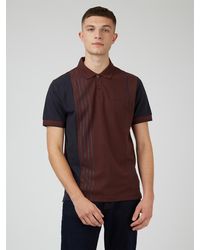 Ben Sherman - Vertical Colour Block Polo Shirt - Lyst