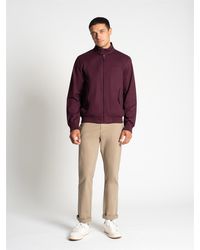 Ben Sherman - Rim Hem Signature Harrington In Dark Wine - Lyst