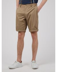 Ben Sherman - Signature Cotton Chino Shorts In Stone - Lyst