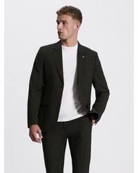 Ben Sherman - Prince Of Wales Check Jacket In Chocolate - Lyst