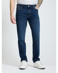 Ben Sherman - Dark Blue Vintage Wash Straight Fit Jean In Denim - Lyst
