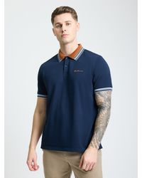 Ben Sherman - House Collar Polo In Dark Navy - Lyst