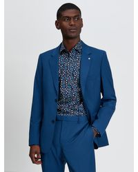 Ben Sherman - Signature Twill Jacket In Riviera Blue - Lyst