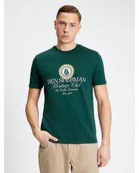 Ben Sherman - Short Sleeve Heritage Club Tshirt In Forest - Lyst