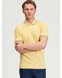 Ben Sherman - Short Sleeve Signature Pique Polo In Butterscotch - Lyst