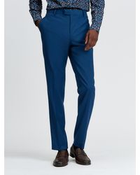 Ben Sherman - Signature Twill Trousers In Riviera Blue - Lyst