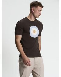 Ben Sherman - Short Sleeve Signature Target Tshirt In Bark - Lyst