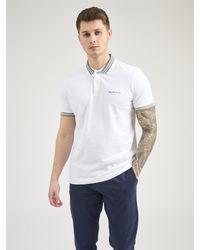 Ben Sherman - House Collar Logo Pique Polo - Lyst