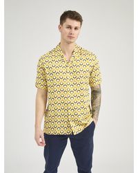 Ben Sherman - Short Sleeve Retro Geo Print Shirt In - Lyst
