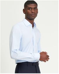 Ben Sherman - Cheque Dobby Shirt In Blue - Lyst