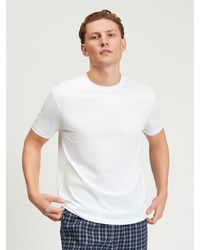 Ben Sherman - Short Sleeve Jersey Tee In White - Lyst
