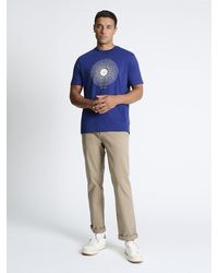 Ben Sherman - Sound Waves Record Tee In Persian Blue - Lyst
