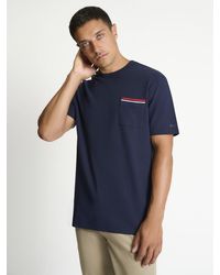 Ben Sherman - Pique Pocket Tee In Dark Navy - Lyst