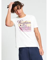 Ben Sherman - Short Sleeve Hidden Treasures Tshirt In Ivory - Lyst