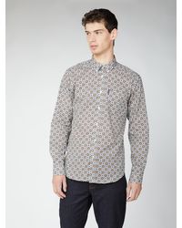 Ben Sherman - Long Sleeve Foulard Print Shirt - Lyst