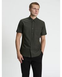Ben Sherman - Short Sleeve Signature Oxford Shirt In Lotus Green - Lyst