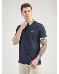 Ben Sherman - House Collar Logo Pique Polo - Lyst