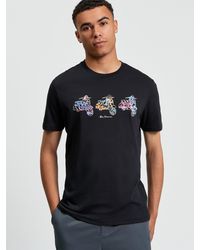 Ben Sherman - Scooter Spray Tee In Black - Lyst