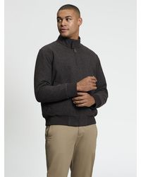 Ben Sherman - Harrington Bomber Jacket In Dark Brown - Lyst