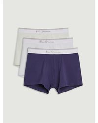 Ben Sherman - 3 Pack Plain Mix Underwear In Assorted - Lyst