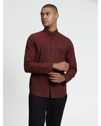 Ben Sherman - Long Sleeve Signature Oxford Shirt In Sienna - Lyst