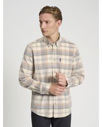 Ben Sherman - Long Sleeve Corduroy Check In Ivory - Lyst