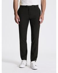 Ben Sherman - Prince Of Wales Check Trouser In Chocolate - Lyst