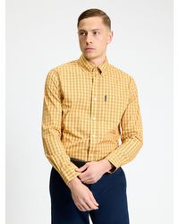 Ben Sherman - Long Sleeve Linear Gingham Shirt In - Lyst