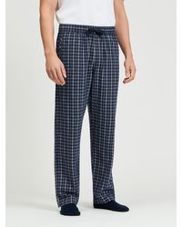 Ben Sherman - Brushed Linear Check Trouser In Marine - Lyst
