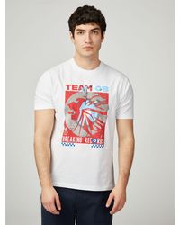 Ben Sherman - Team Gb Smashed Record Graphic Tee - Lyst