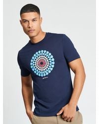 Ben Sherman - Short Sleeve Plectrum Target Tshirt In Dark Navy - Lyst
