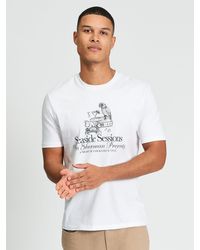 Ben Sherman - Short Sleeve Seaside Sessions Tshirt In White - Lyst