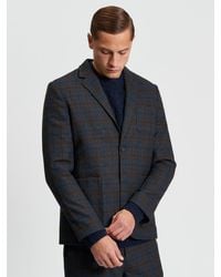 Ben Sherman - Check Blazer In Dark Navy - Lyst