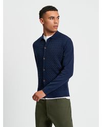 Ben Sherman - Button Through Cable Polo In - Lyst