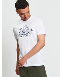 Ben Sherman - The Modern Scene Tee In White - Lyst