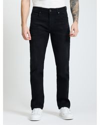 Ben Sherman - Washed Straight Fit Jean In Black Denim - Lyst