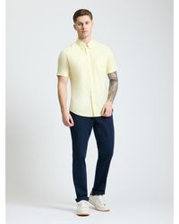 Ben Sherman - Short Sleeve Oxford Shirt In Corn - Lyst